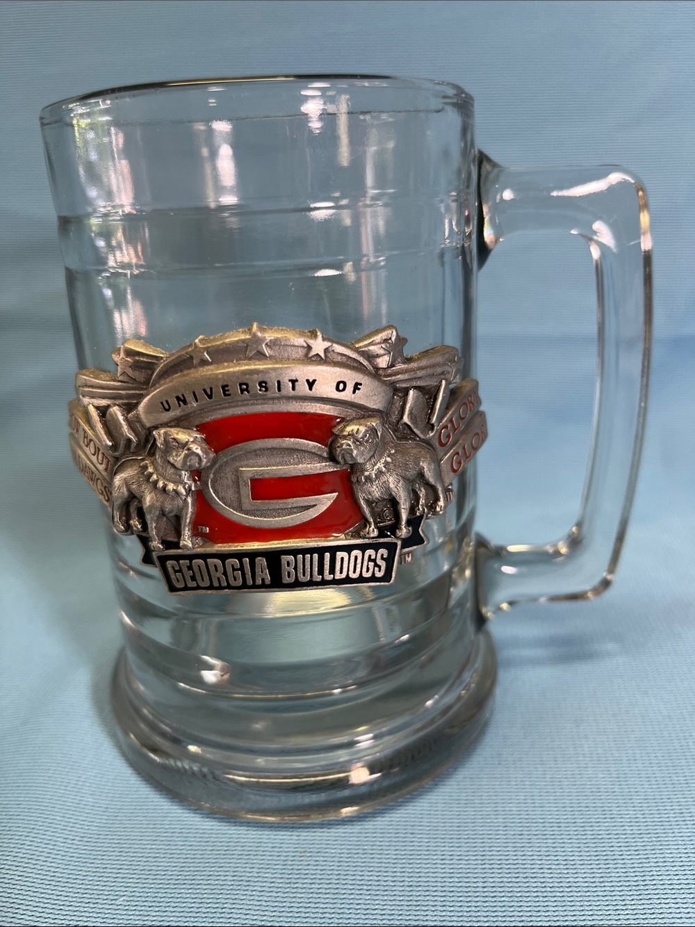 Georgia Bulldogs Glass Beer Mug